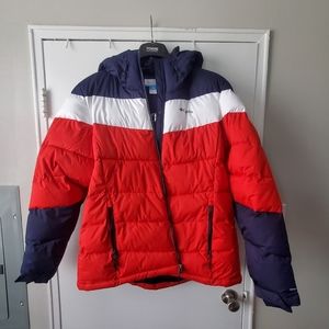 Columbia Women's Abbott Peak Insulated Jacket, Orange, White & Navy